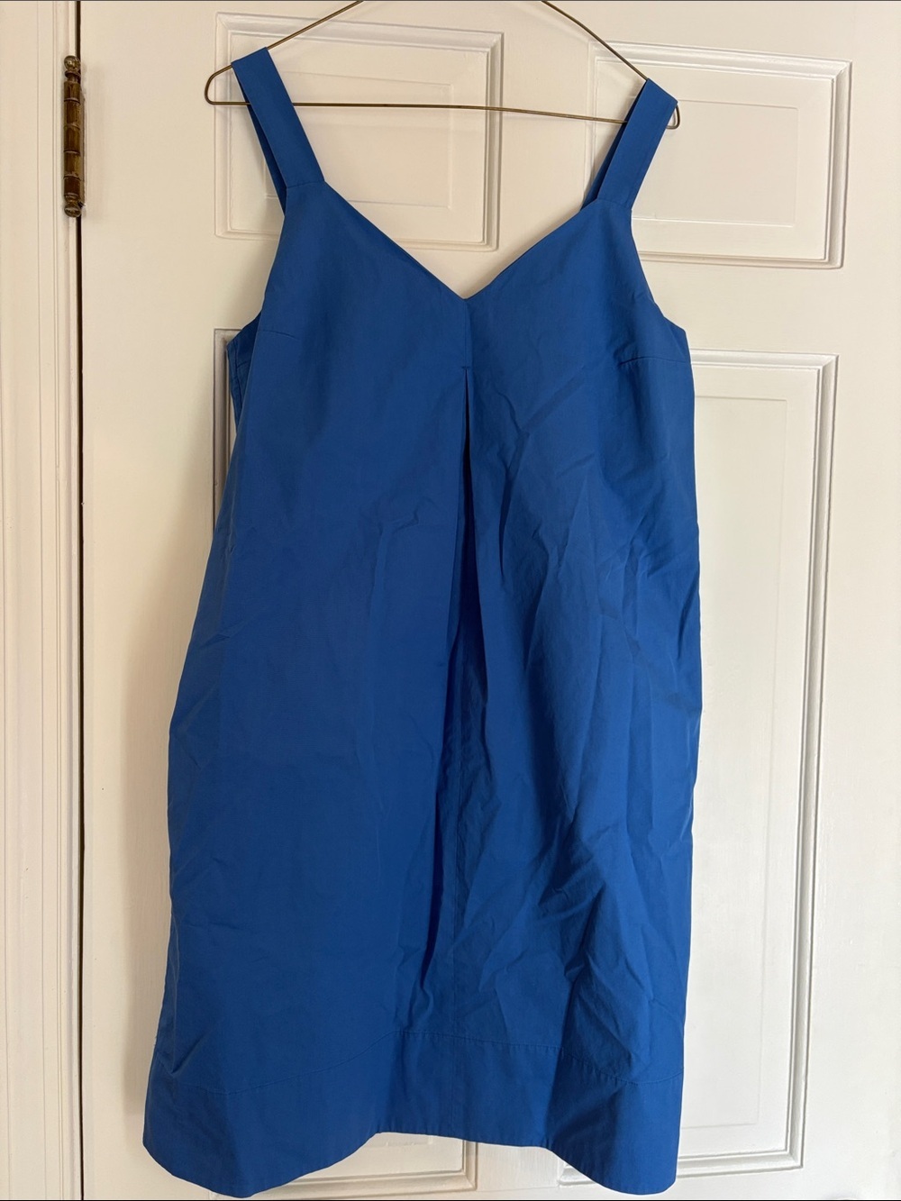 Everlane Blue Sleeveless shift V-Neck Women’s Dress - cotton - Sz 8